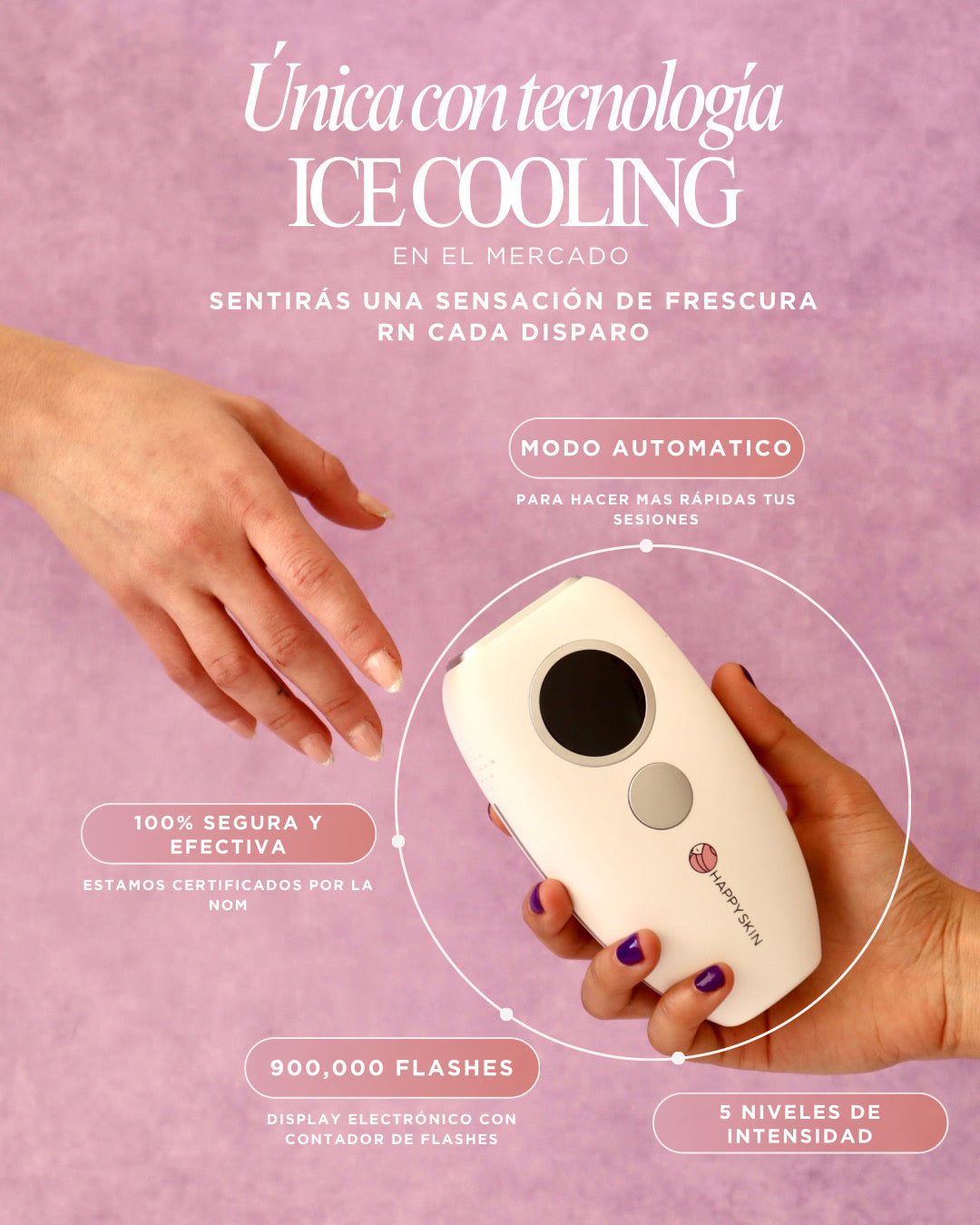 Depiladora IPL ice cooling